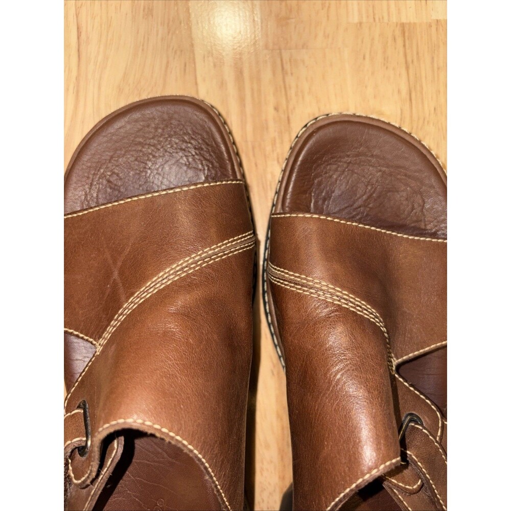 Clarks Loomis Gale Sandals Women’s Size 8.5 Legacy Comfort Series Brown Leather - Picture 5 of 13